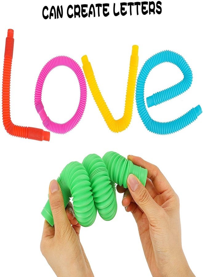 FEDDE Big Size Fidget Pop Tube Toys for Kids Pack of 6 Pcs pop tubs ( First Quality Products and Big Size and Sounds and Stretch) - Image 4
